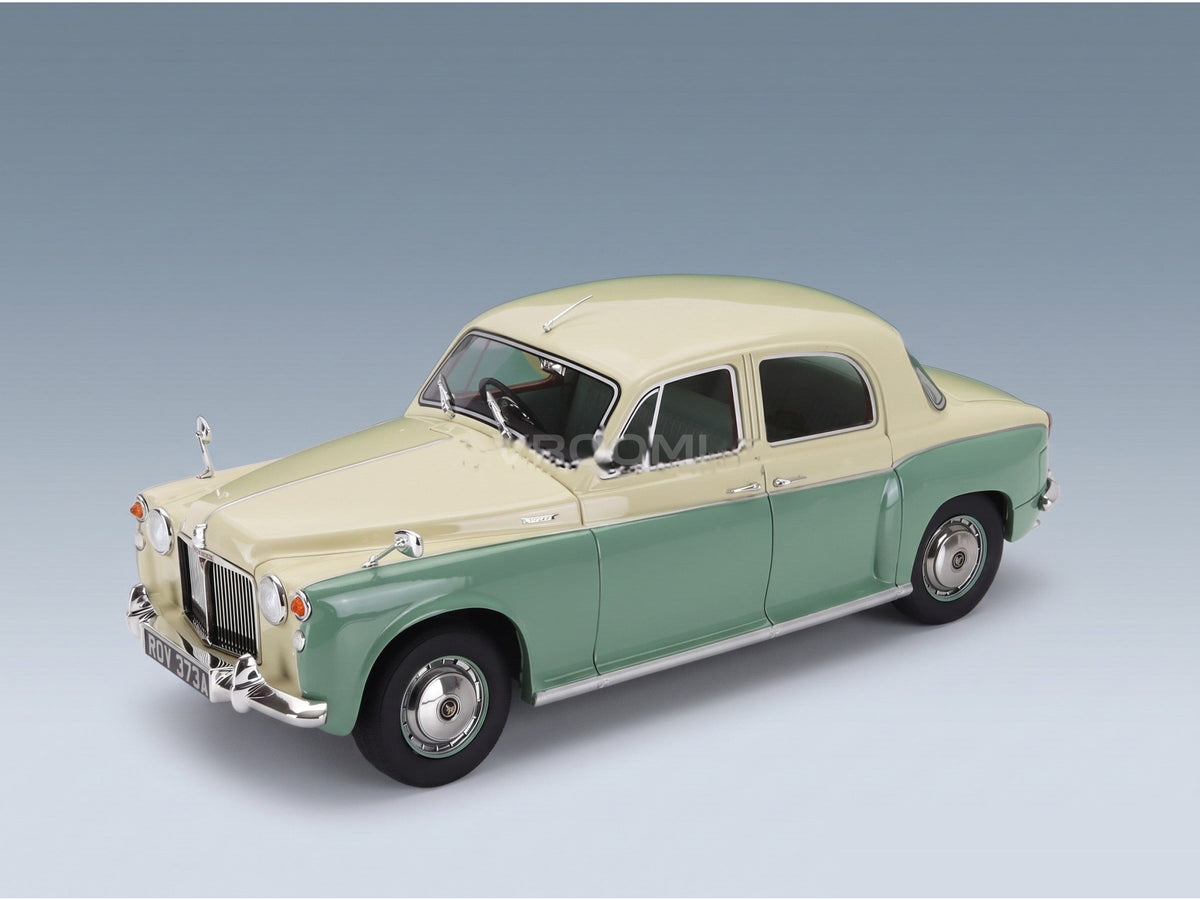 Rover 110 P4 1962 Cream Green Cult Scale Models 1:18 scale model - front three-quarter view