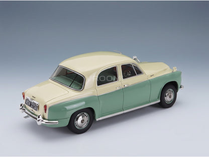 Rover 110 P4 1962 Cream Green Cult Scale Models 1:18 scale model - rear three-quarter view