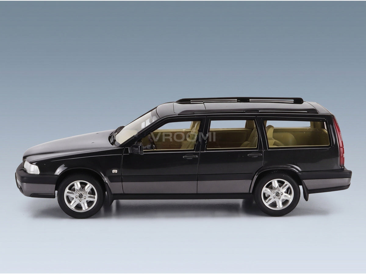 Volvo V70 XC Cross Country Station Wagon 1996 Black Cult Scale Models 1:18 scale model - side view