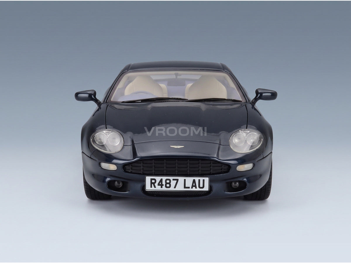 Aston Martin DB7 Coupe 1999 Blue Cult Scale Models 1:18 scale model - front view