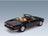 Peugeot 504 Cabriolet Open 1983 Black Cult Scale Models 1:18 scale model - rear three-quarter view