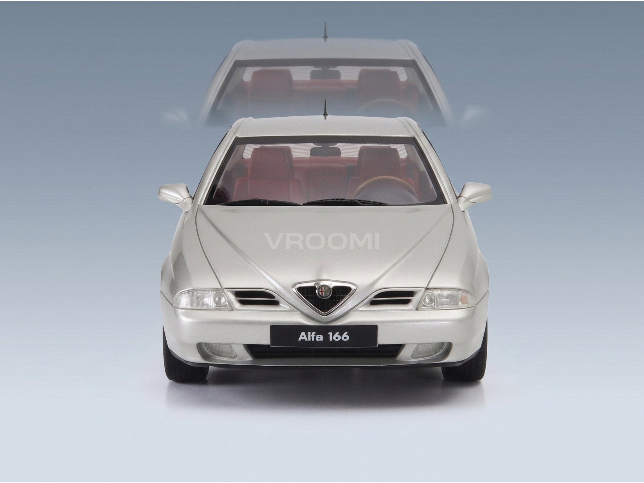 Alfa Romeo 166 3.0 V6 24v Super 1998 Silver Cult Scale Models 1:18 scale model - front view