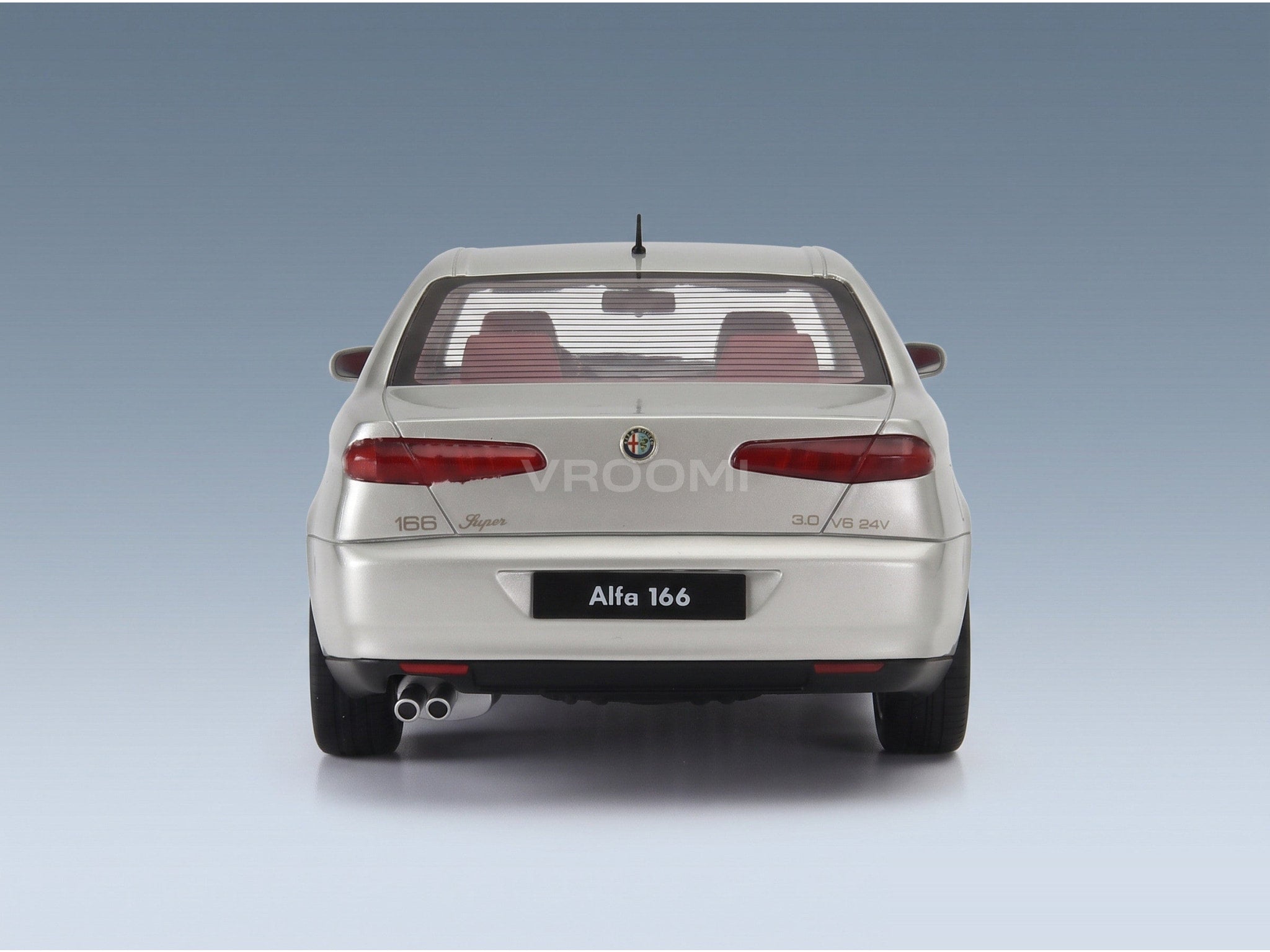 Alfa Romeo 166 3.0 V6 24v Super 1998 Silver Cult Scale Models 1:18 scale model - rear view