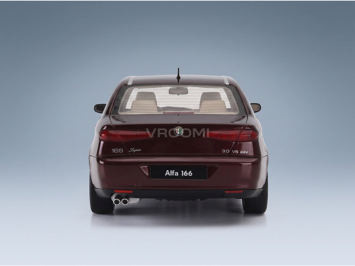 Alfa Romeo 166 3.0 V6 24v Super 1998 Red Metallic Cult Scale Models 1:18 scale model - rear view