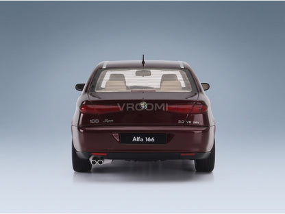 Alfa Romeo 166 3.0 V6 24v Super 1998 Red Metallic Cult Scale Models 1:18 scale model - rear view