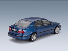 Saab 9-5 Turbo Aero 1998 Blue Metallic Cult Scale Models 1:18 scale model - rear three-quarter view
