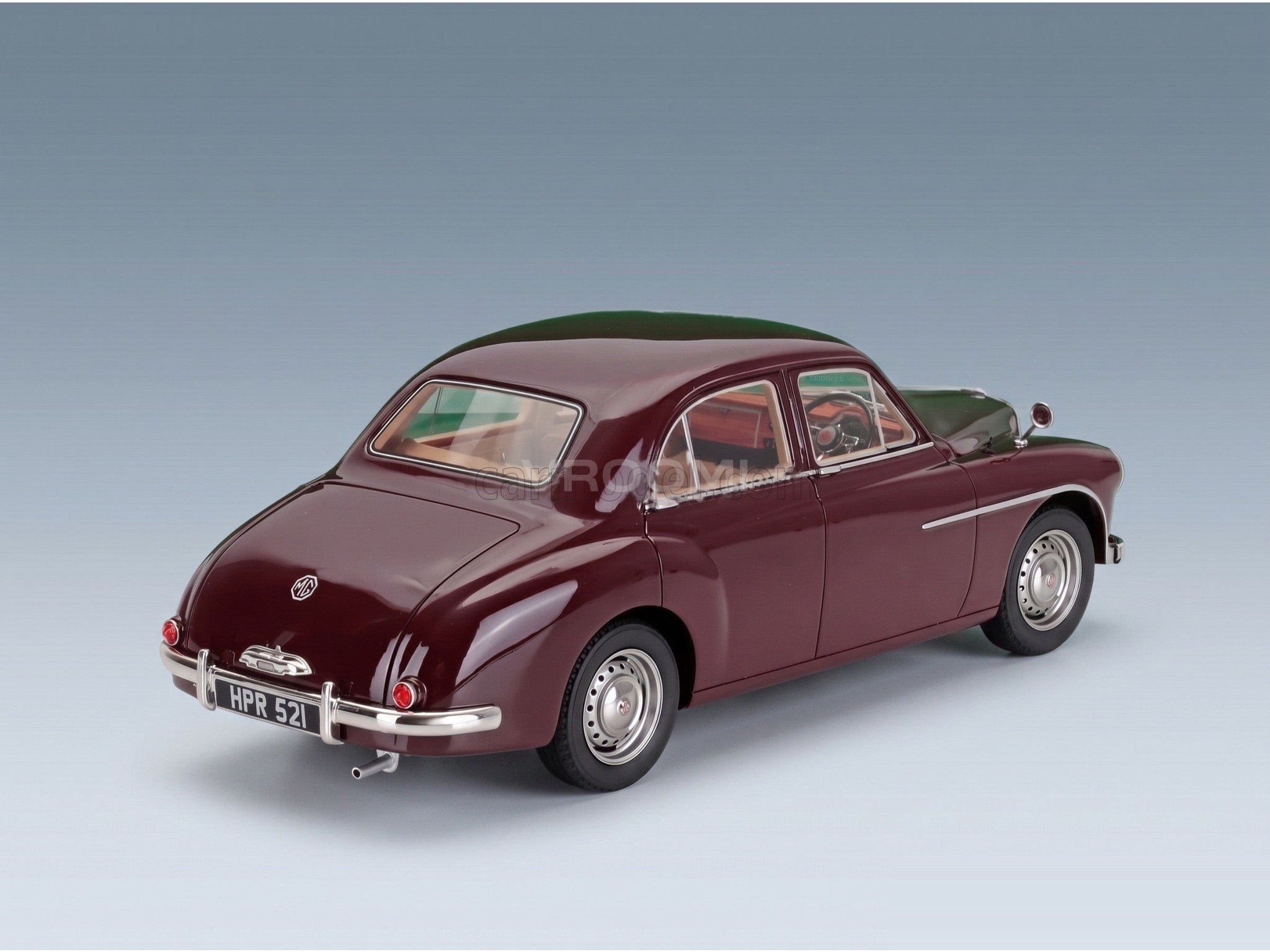 MG Magnette Island 1956 Red Cult Scale Models 1:18 scale model - rear three-quarter view