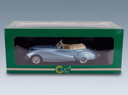 ASTON MARTIN - 2L SPORTS SPIDER CABRIOLET OPEN 1949 - LIGHT BLUE MET scale model - original packaging