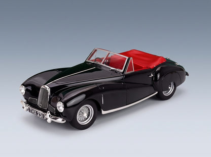 Aston Martin 2-Litre Sports Spider Cabriolet Open 1949 Black Cult Scale Models 1:18 scale model - front three-quarter view