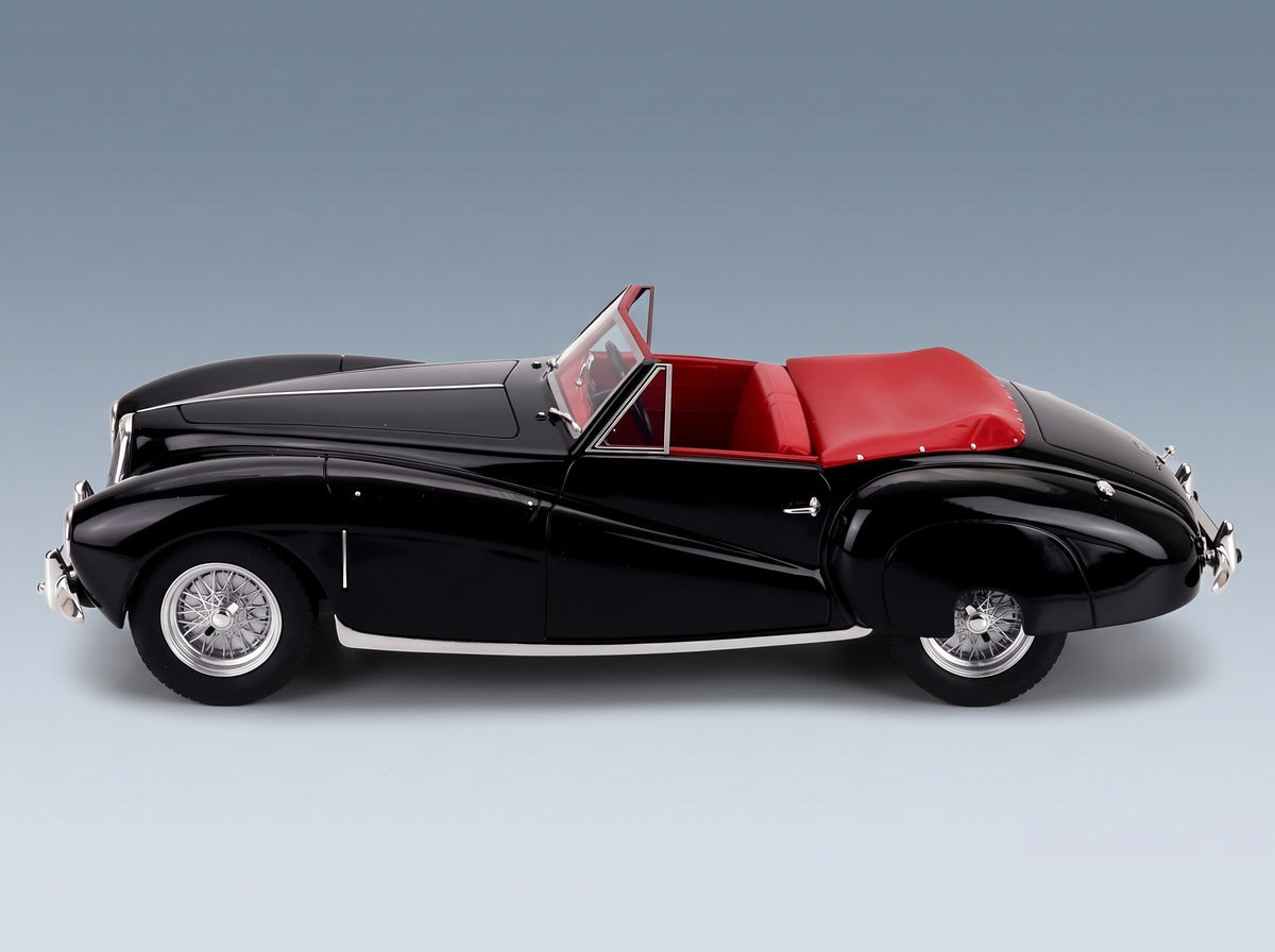 Aston Martin 2-Litre Sports Spider Cabriolet Open 1949 Black Cult Scale Models 1:18 scale model - side view