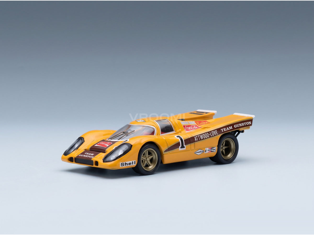 Porsche 917K Team Gunston Coca-Cola No. 1 Attwood Love 9h Kyalami 1970 Spark Model 1:64 scale model - front three-quarter view