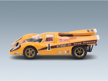 Porsche 917K Team Gunston Coca-Cola No. 1 Attwood Love 9h Kyalami 1970 Spark Model 1:64 scale model - side view