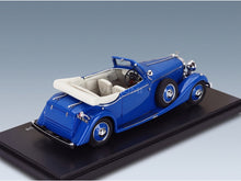 Hispano Suiza J12 Drophead Cabriolet Open Drophead Coupé by Fernandez & Darrin 1934 Blue Esval Model 1:43 scale model - rear three-quarter view