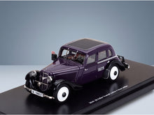 Adler Trumpf Junior Berlin Taxi 1936 Blue Black Esval Model 1:43 scale model - front three-quarter view