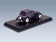 Adler Trumpf Junior Berlin Taxi 1936 Blue Black Esval Model 1:43 scale model - rear three-quarter view