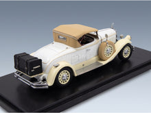 Pierce Arrow Model B Roadster Closed 1930 Beige White Esval Model 1:43 scale model - rear three-quarter view