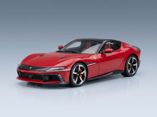 Ferrari 12Cilindri Coupé V12 2024 Rosso Corsa with Showcase MR Models 1:18 - front three-quarter view