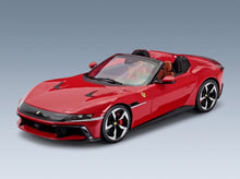 Ferrari 12Cilindri Spider Rosso Corsa 2024 with Showcase MR Models 1:18 - front three-quarter view