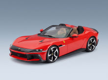 Ferrari 12Cilindri Spider Rosso Dino 2024 with Showcase MR Models 1:18 - front three-quarter view