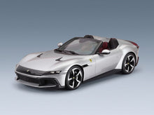 Ferrari 12Cilindri Spider Argento Nurburgring 2024 with Showcase MR Models 1:18 - front three-quarter view