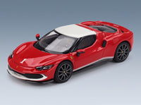 FERRARI - 296 GTB ASSETTO FIORANO F2004 TRIBUTE LIVERY 2024 - RED WHITE scale model - front three-quarter view