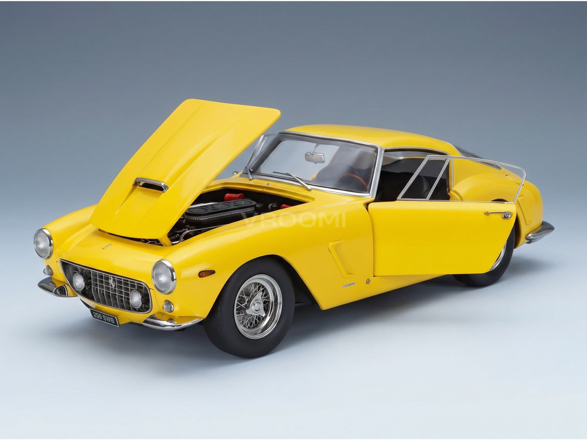Ferrari 250 GT SWB Coupé 1961 Yellow KK Scale 1:12 scale model - opening parts