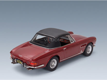 Ferrari 275 GTS Pininfarina Spider Personal Car Steve McQueen 1964 Red Metallic KK Scale 1:18 scale model - rear three-quarter view