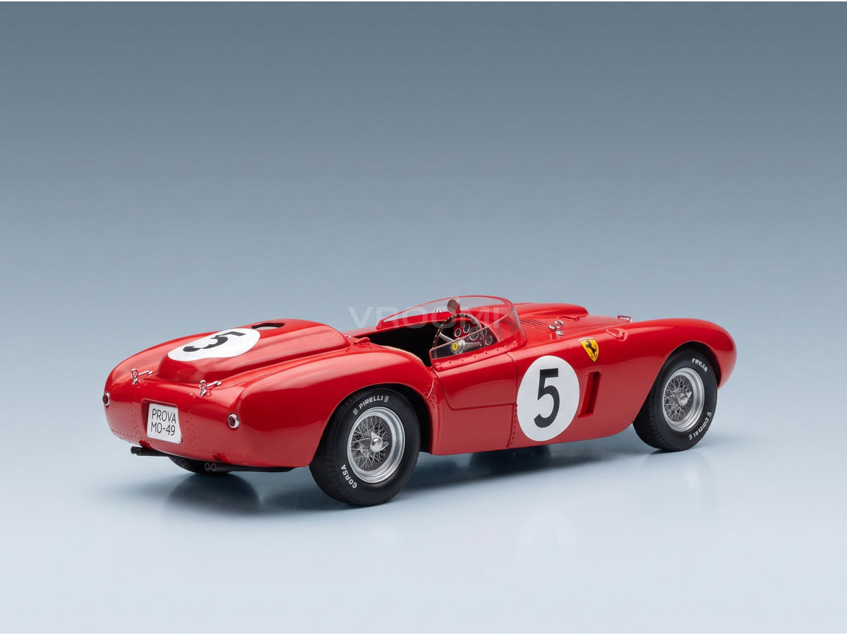 Ferrari 375 Plus 5.0L V12 Spider Scuderia Ferrari No. 5 Louis Rosier Robert Manzon 24h Le Mans 1954 KK Scale 1:18 scale model - rear three-quarter view