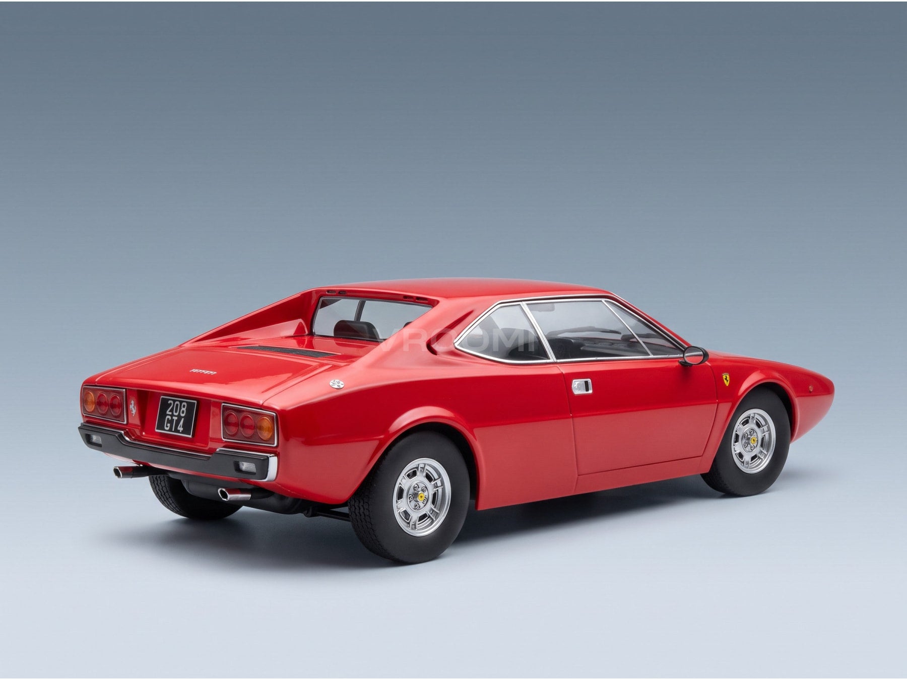 Ferrari Dino 208 GT4 1975 Red KK Scale 1:18 scale model - rear three-quarter view