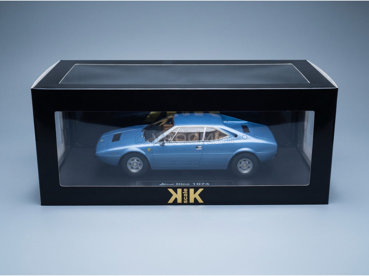 Ferrari Dino 308 GT4 1974 Light Blue KK Scale 1:18 scale model - original packaging
