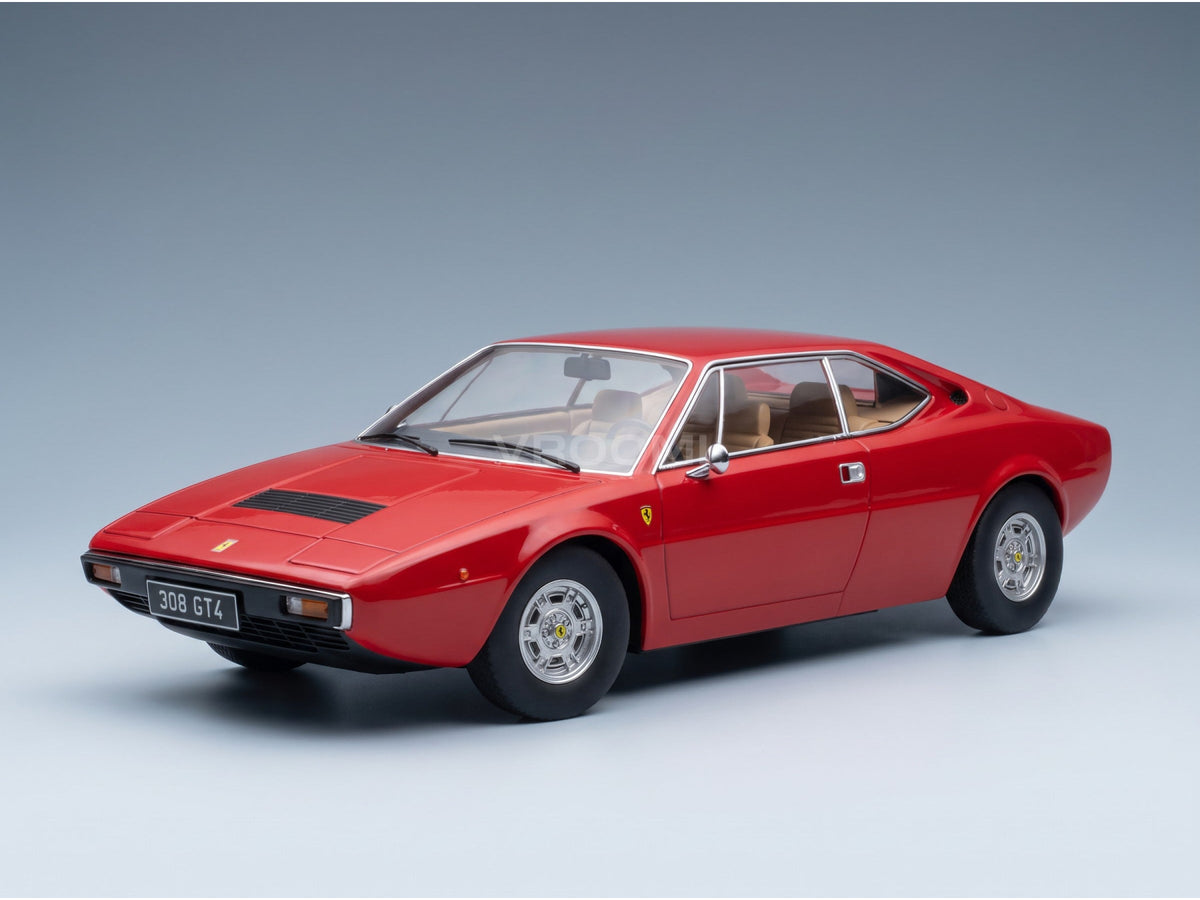 Ferrari Dino 308 GT4 1974 Red KK Scale 1:18 scale model - front three-quarter view