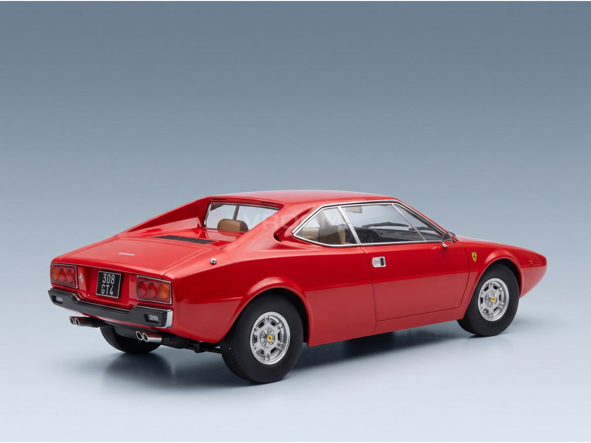 Ferrari Dino 308 GT4 1974 Red KK Scale 1:18 scale model - rear three-quarter view