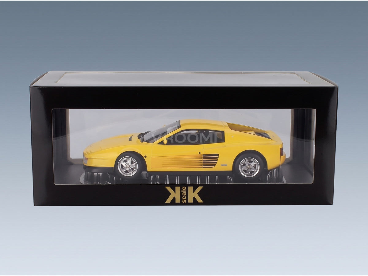 Ferrari Testarossa 1986 Yellow KK Scale 1:18 scale model - original packaging