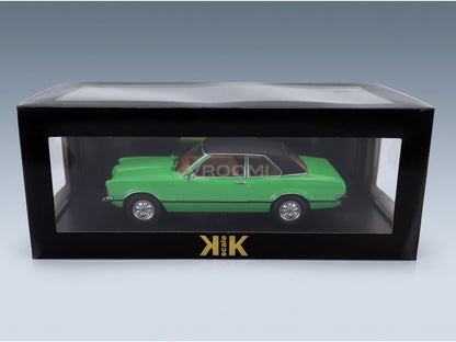 Ford Taunus GXL 1971 Light Green Matt Black KK Scale 1:18 scale model - original packaging