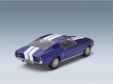 Ford Mustang GT Fastback Coupe 1968 Blue White KK Scale 1:18 scale model - rear three-quarter view