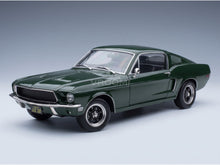 Ford Mustang GT Fastback Coupe 1968 Green KK Scale 1:12 scale model - front three-quarter view