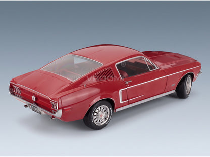 Ford Mustang GT Fastback Coupe 1968 Red KK Scale 1:12 scale model - rear three-quarter view