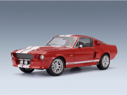 Ford Mustang Shelby GT500 Eleanor Coupe 1967 Red White KK Scale 1:12 scale model - front three-quarter view