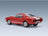 Ford Mustang Shelby GT500 Eleanor Coupe 1967 Red White KK Scale 1:12 scale model - rear three-quarter view