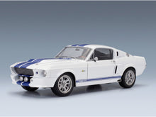 Ford Mustang Shelby GT500 Eleanor Coupe 1967 White Blue KK Scale 1:12 scale model - front three-quarter view