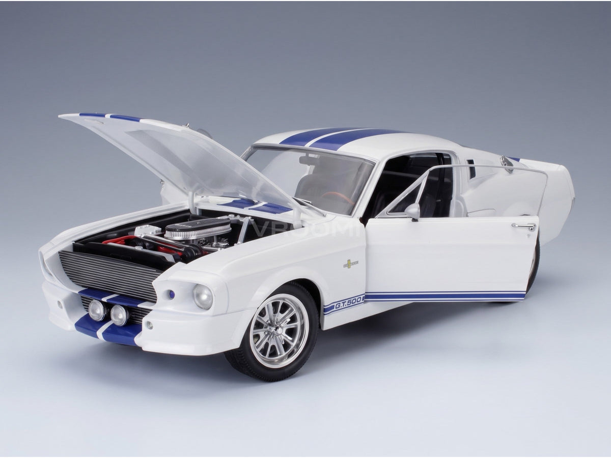 Ford Mustang Shelby GT500 Eleanor Coupe 1967 White Blue KK Scale 1:12 scale model - opening parts