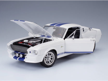 Ford Mustang Shelby GT500 Eleanor Coupe 1967 White Blue KK Scale 1:12 scale model - opening parts