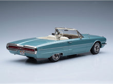 Ford Thunderbird Cabriolet Open 1966 Light Blue KK Scale 1:18 scale model - rear three-quarter view