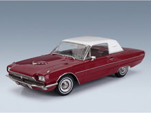 Ford Thunderbird Coupe 1966 Red White KK Scale 1:18 scale model - front three-quarter view