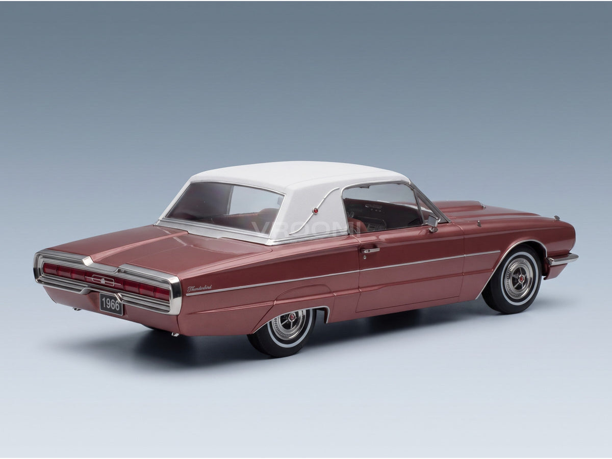 Ford Thunderbird Landau Coupe 1966 Copper White KK Scale 1:18 scale model - rear three-quarter view