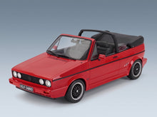 Volkswagen Golf MkI Sportline Cabriolet Open 1991 Red Otto-Mobile 1:12 scale model - front three-quarter view
