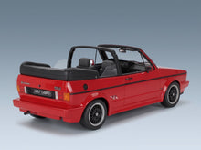Volkswagen Golf MkI Sportline Cabriolet Open 1991 Red Otto-Mobile 1:12 scale model - rear three-quarter view