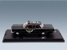 Chevrolet Biscayne Ohio State Highway Patrol Police 1961 Black Goldvarg 1:43 scale model - side view on display base