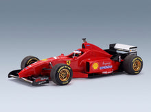 Ferrari F310 No. 1 Michael Schumacher Winner Spanish GP 1996 with Driver GP Replicas 1:18 scale model - front three-quarter view