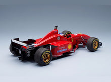 Ferrari F310 No. 1 Michael Schumacher Winner Spanish GP 1996 with Driver GP Replicas 1:18 scale model - rear three-quarter view